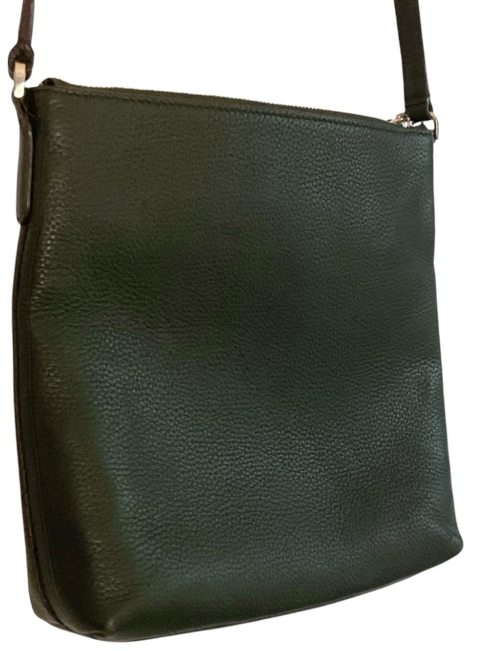 Authentic Kate Spade New York On Purpose Pebbled Top Zip Crossbody in Spruce - Picture 6 of 16
